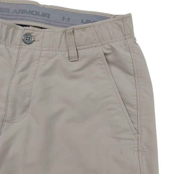 Under Armour Pants Mens 30x32 Beige Straight Leg Comfort Nylon Performance Golf - Picture 3 of 12